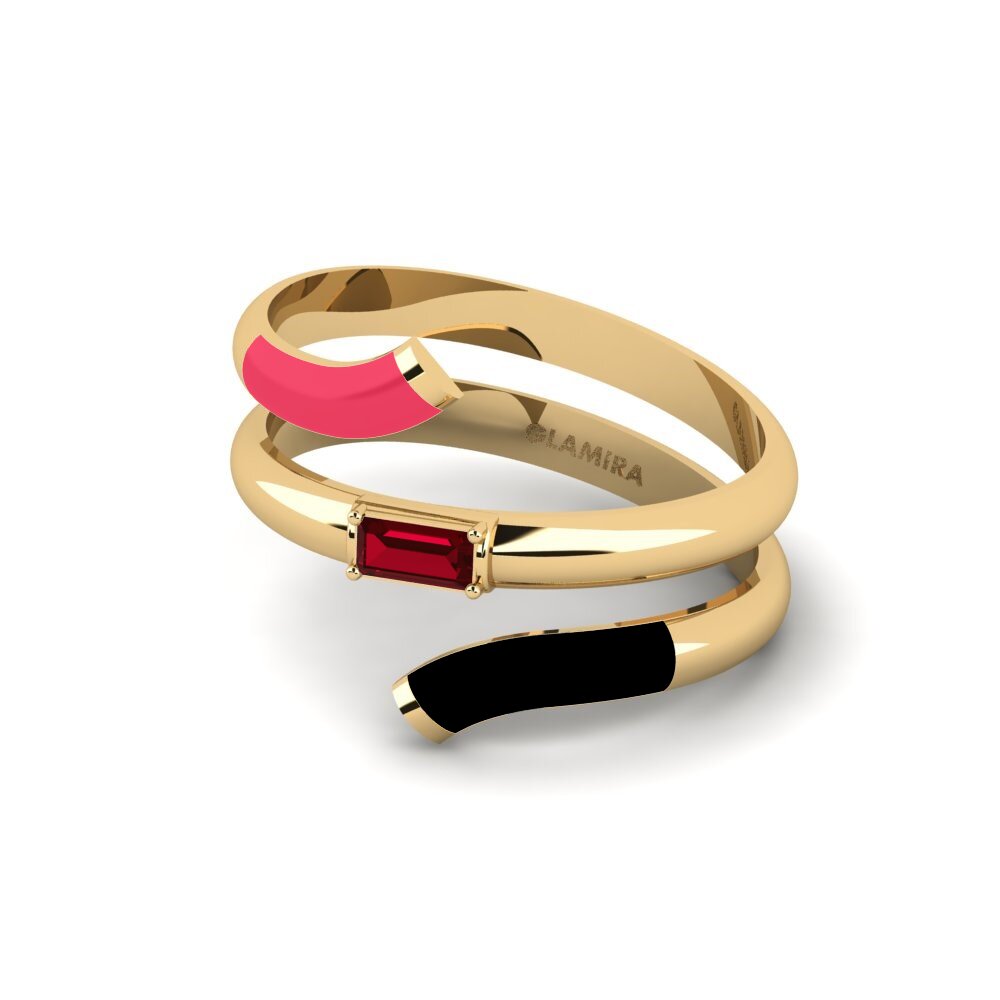 Roter Zirkonia Ring Ithakis