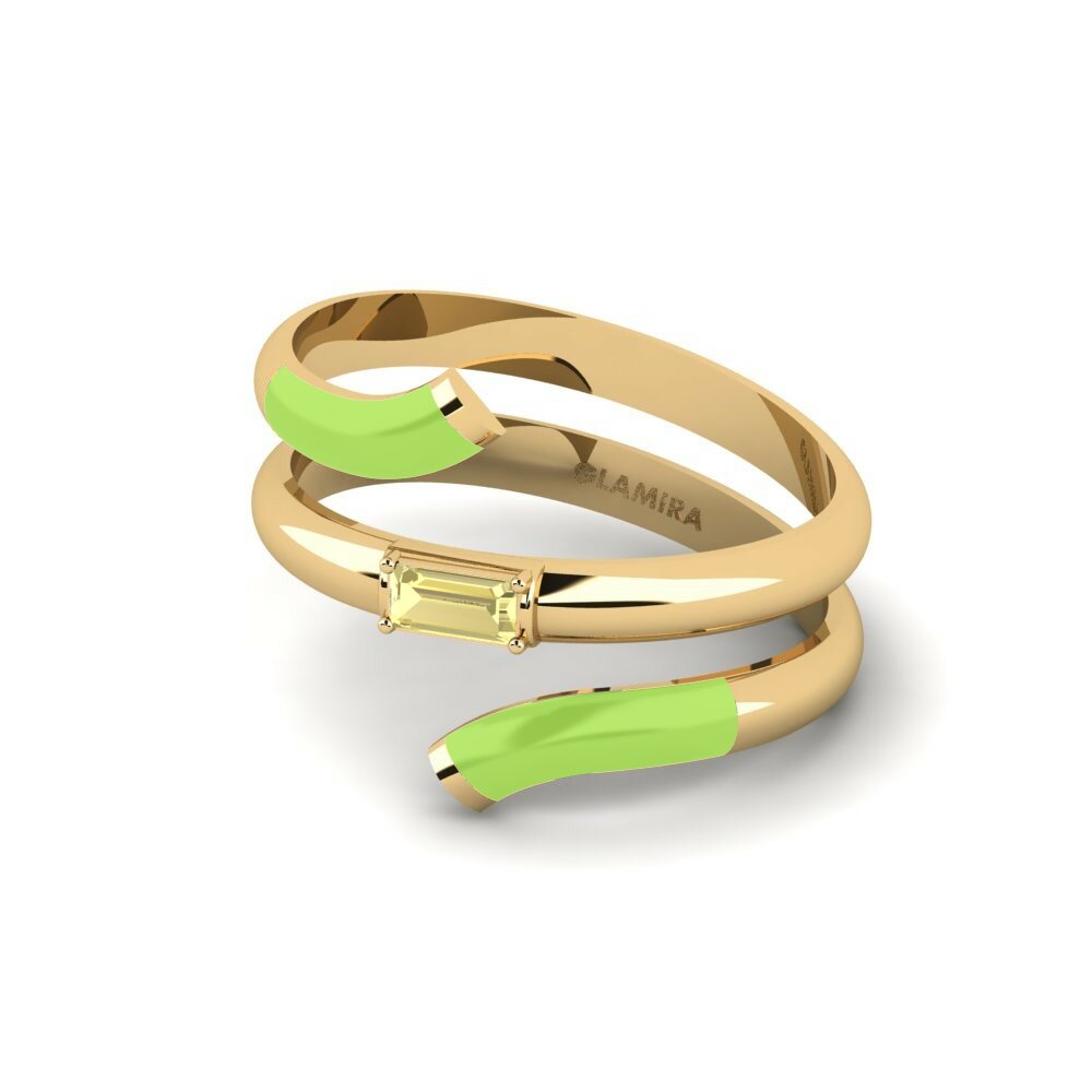 Saphir Jaune Bague Ithakis