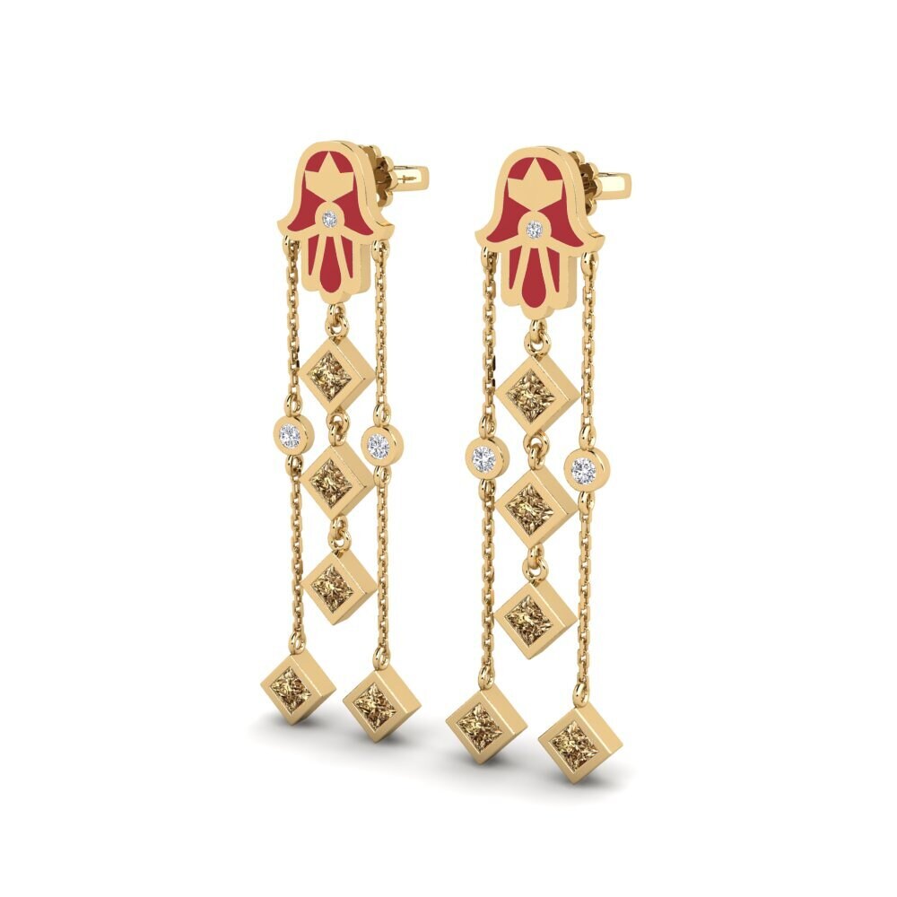 Brown Diamond Women's Earring Ithemba