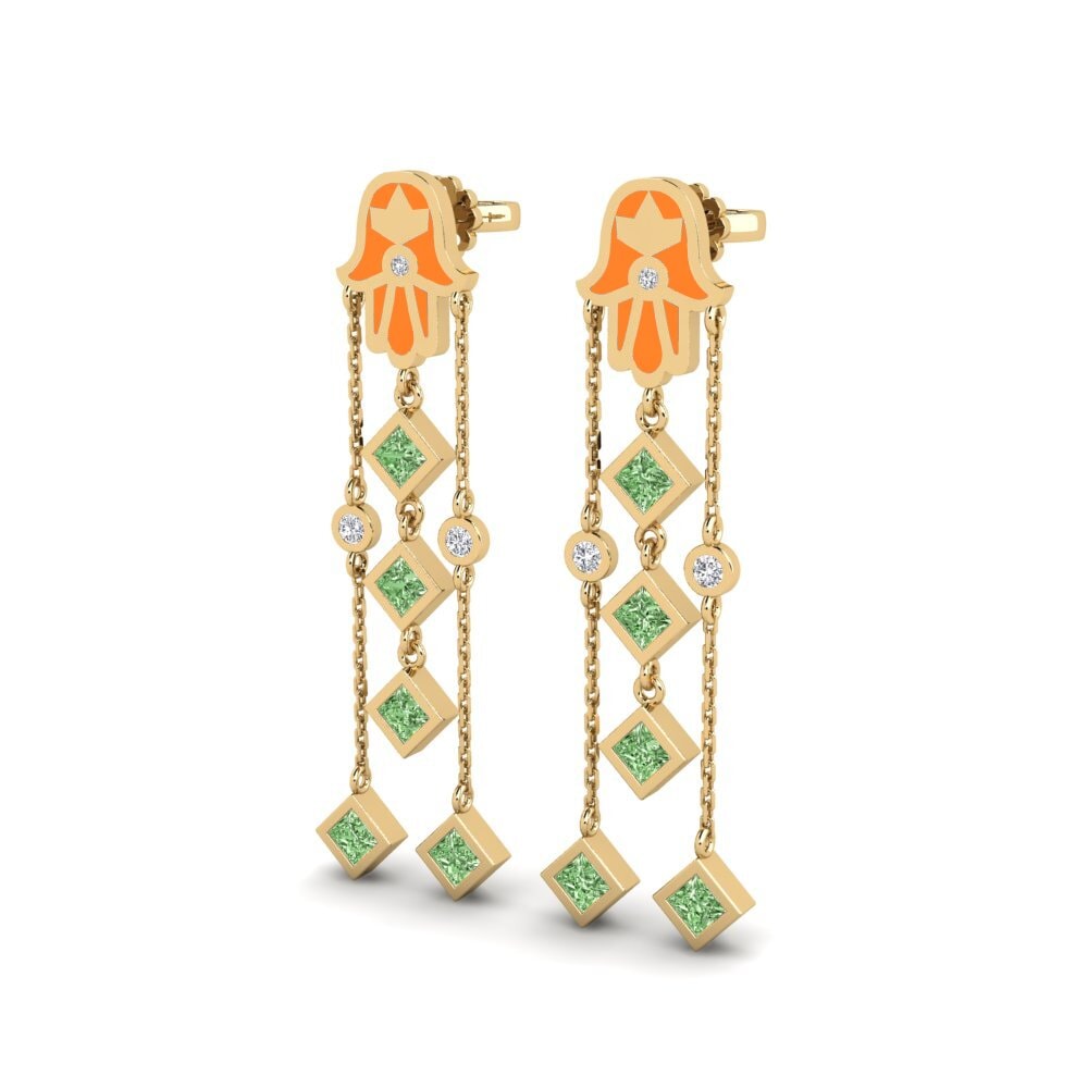 Diamante Verde Orecchino da donna Ithemba