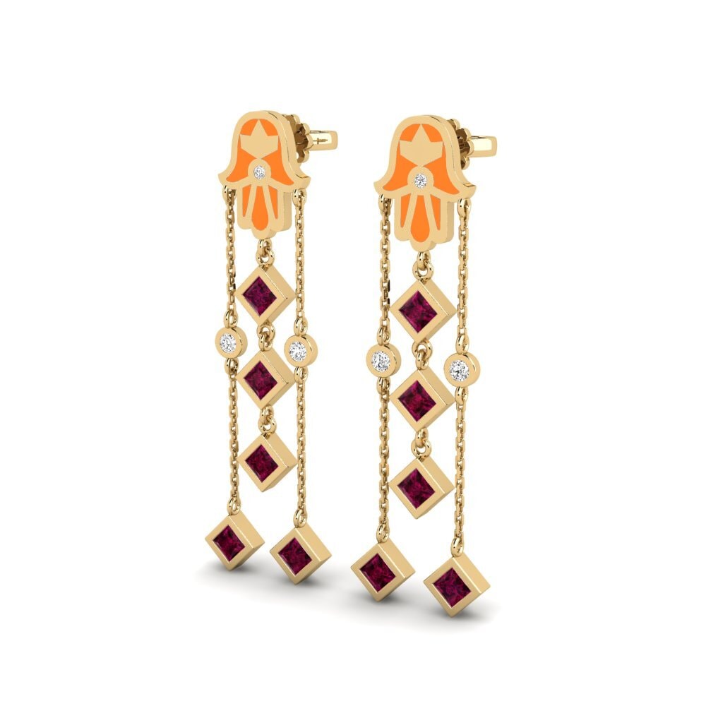 Rhodolite Garnet Women's Earring Ithemba