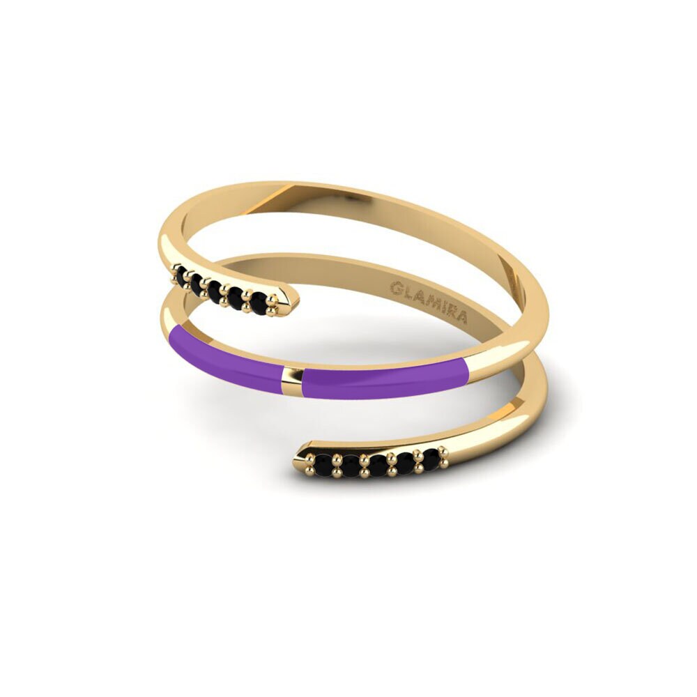 Schwarzer Diamant Ring Ithoca
