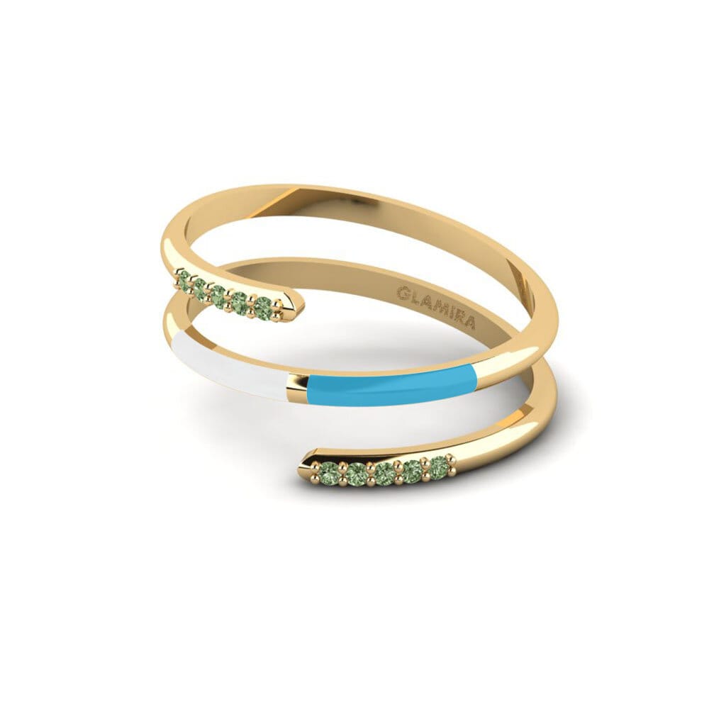 Grüner Diamant Ring Ithoca