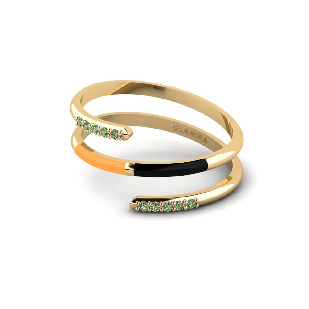 Grüner Diamant Ring Ithoca
