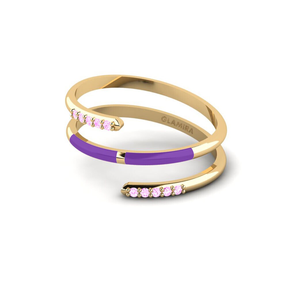 Saphir Rose Bague Ithoca