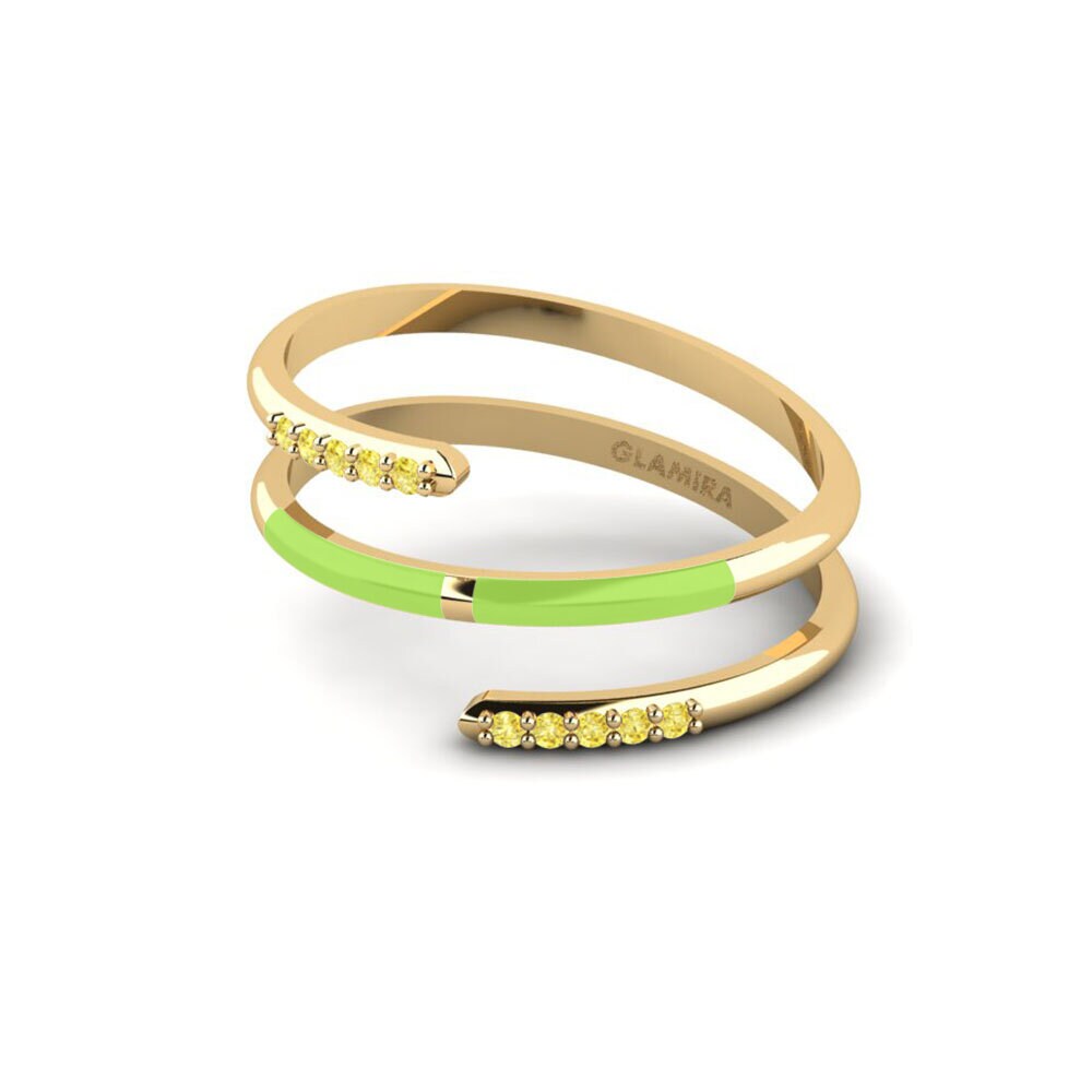 Saphir Jaune Bague Ithoca