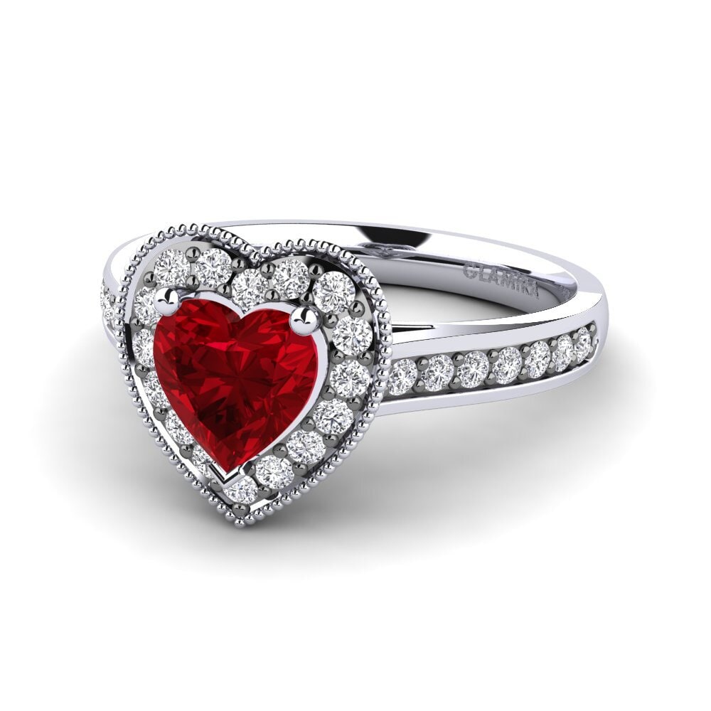 Zircone Rosso Anello da donna Ivey