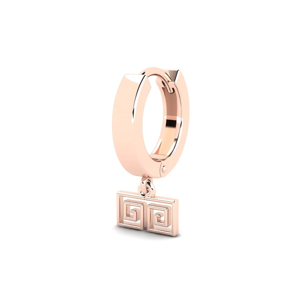 14ct Rose Gold Men's Earring Ivortion