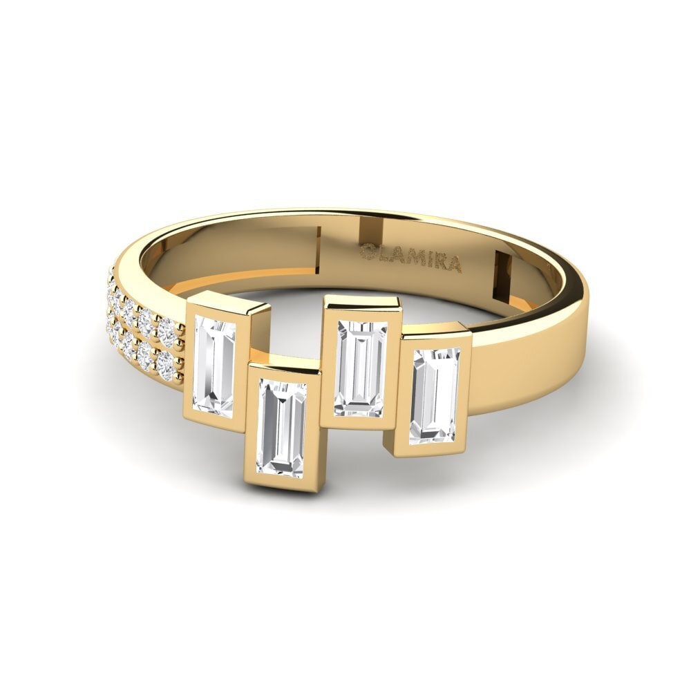White sapphire Ring Izimbali - B
