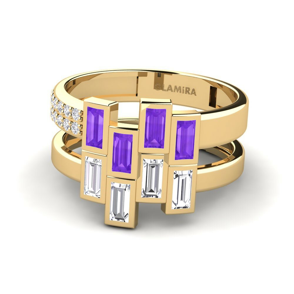 Améthyste Bague Izimbali - SET