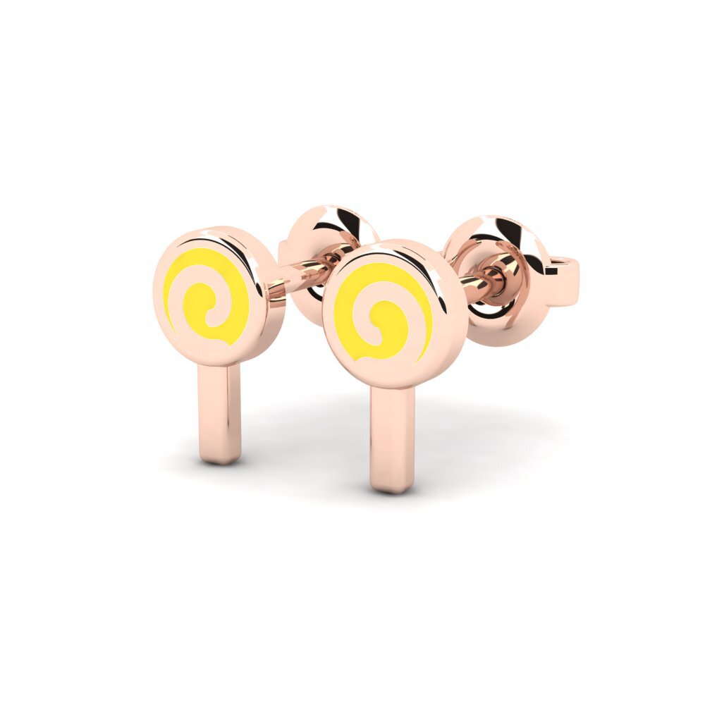 9k Oro Rosa Pendiente para Niño Iznenadenje