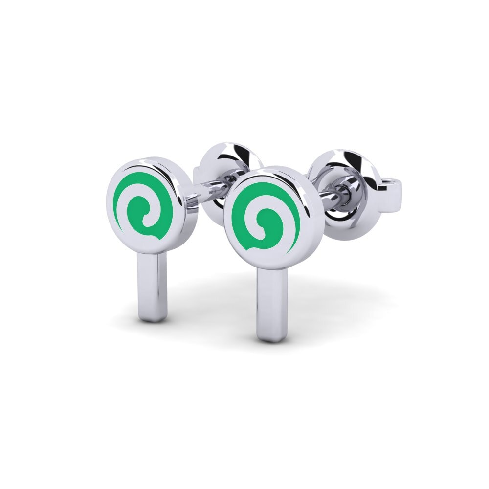 White Silver Kid's Earring Iznenadenje
