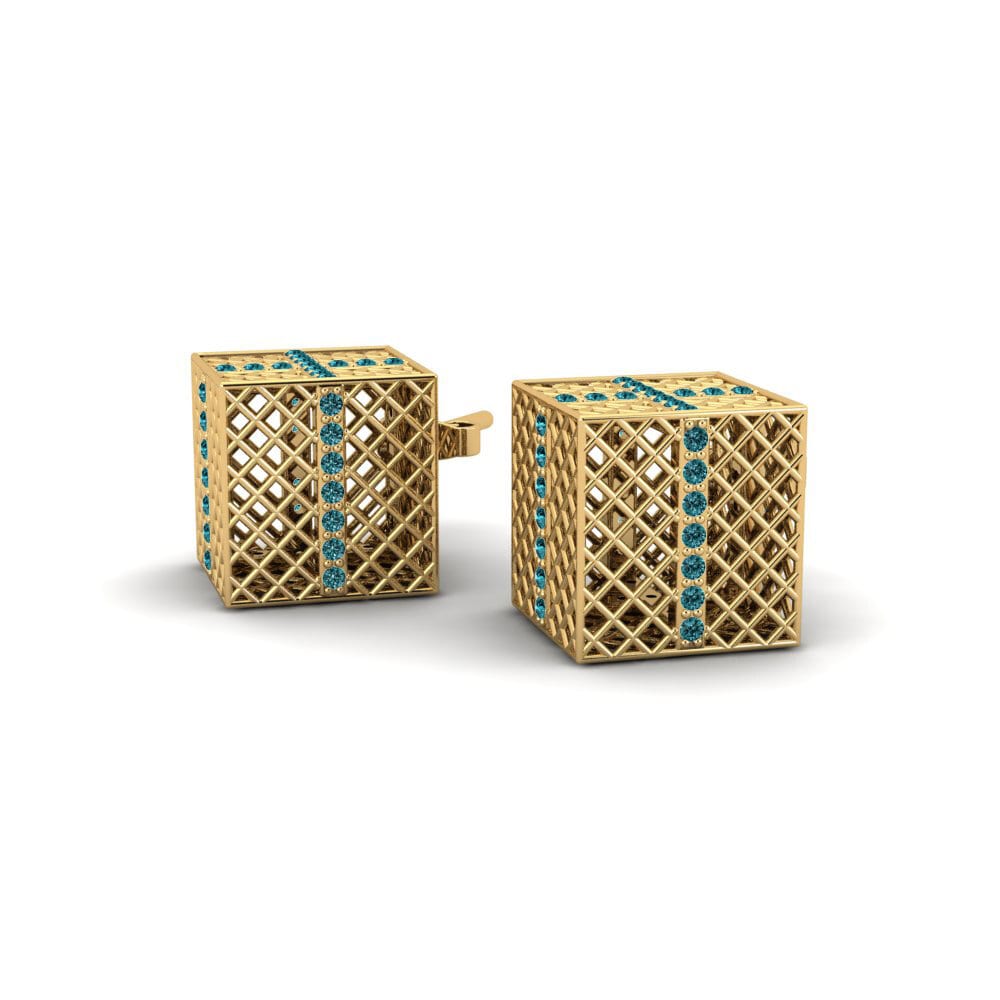 Diamante Azul Pendiente de mujer Jacquelyne