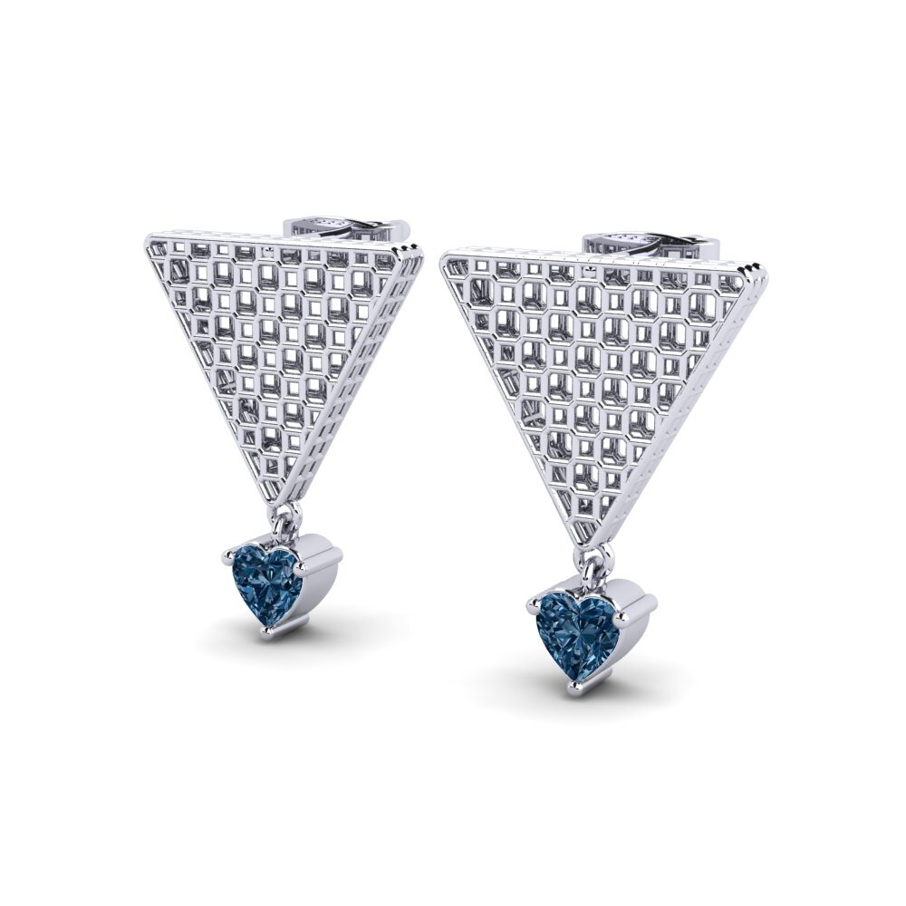 Diamante Azul Pendiente de mujer Jacquetta