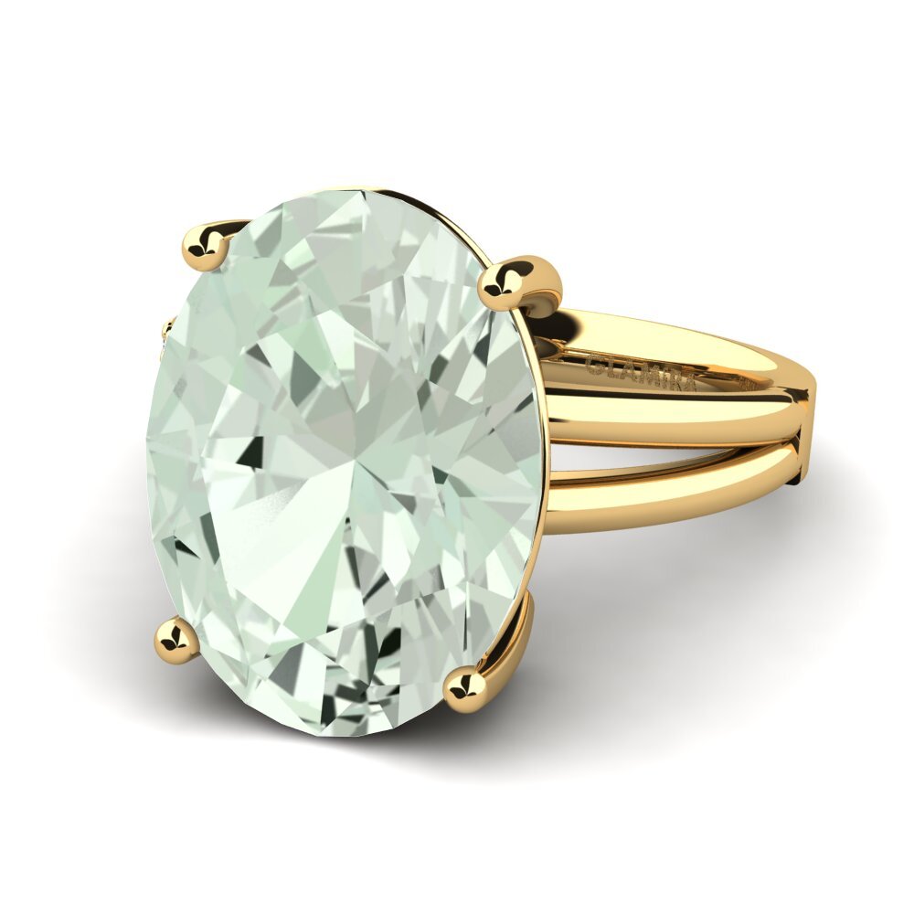 Green Amethyst Ring Jadora