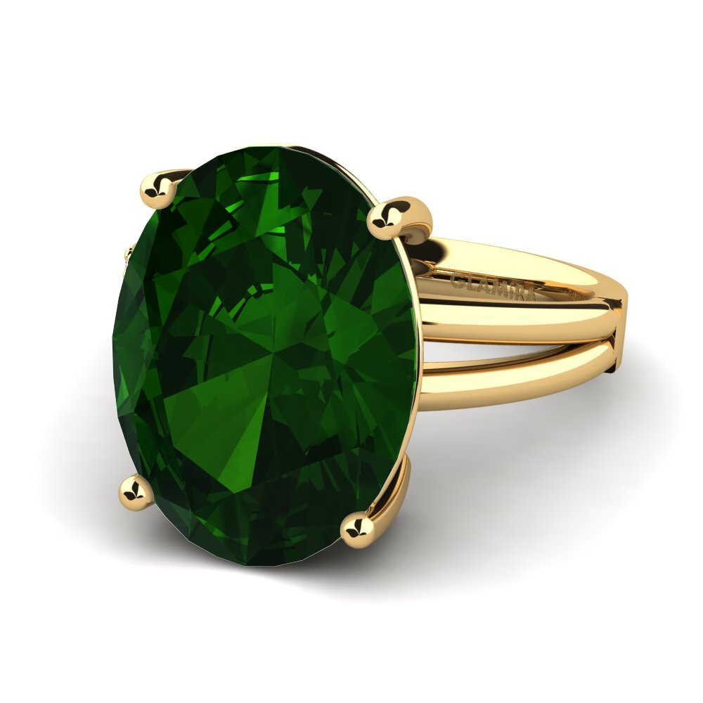 Turmalina verde Anillo Jadora