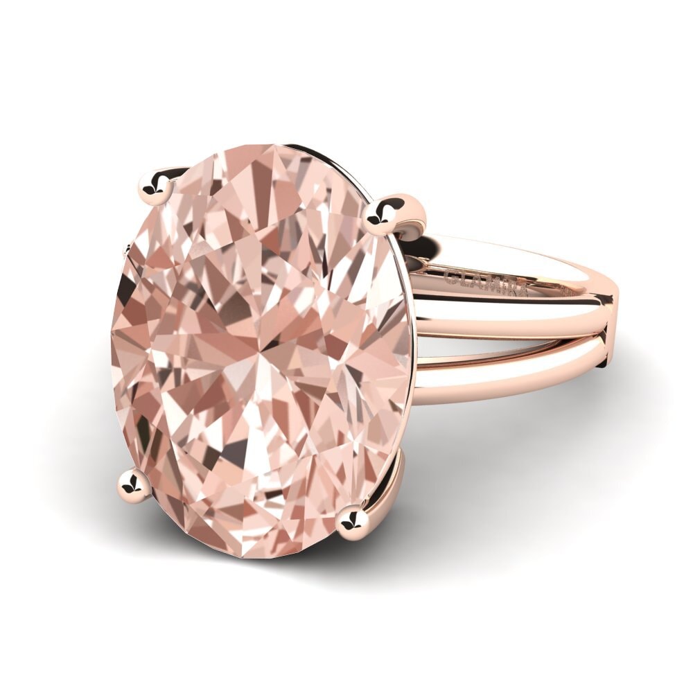 14ct Rose Gold Morganite Ring Jadora