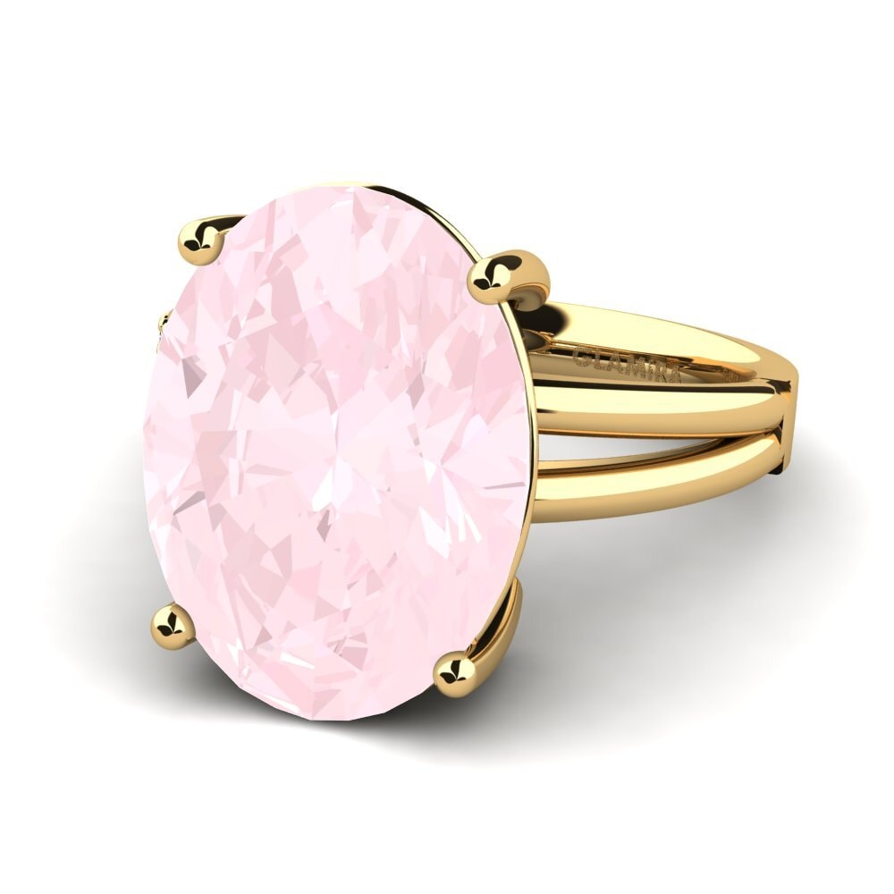 Cuarzo rosa Anillo Jadora