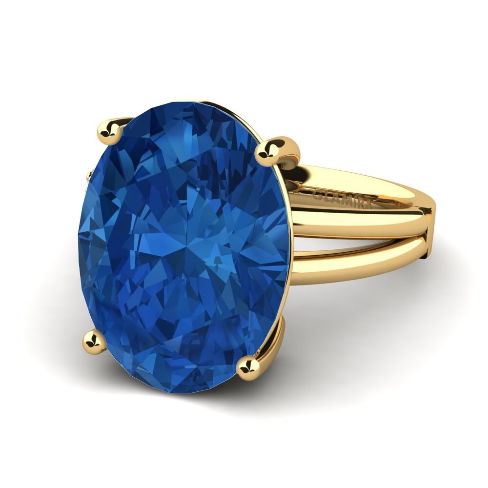 Dark Blue Zirconia Ring Jadora