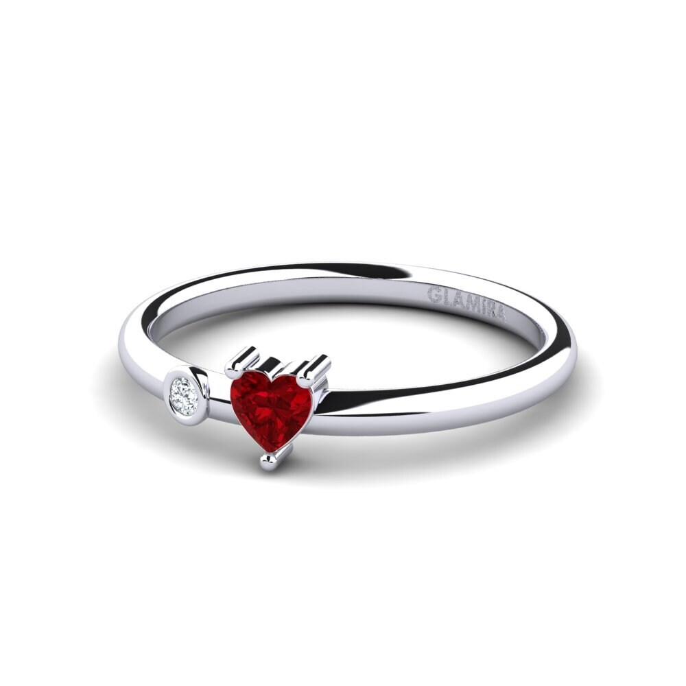 Zircone Rosso Anello da donna Jakanis
