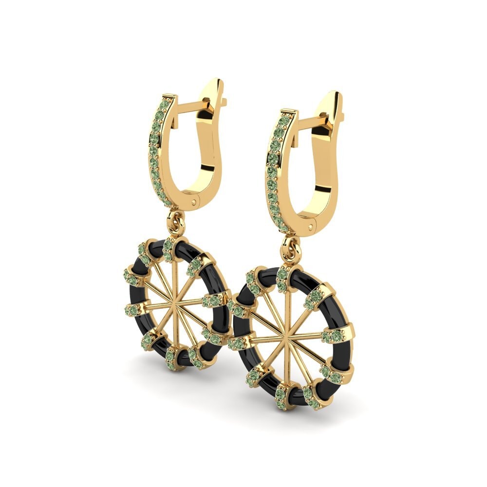 Diamante Verde Pendiente de mujer Jamaala
