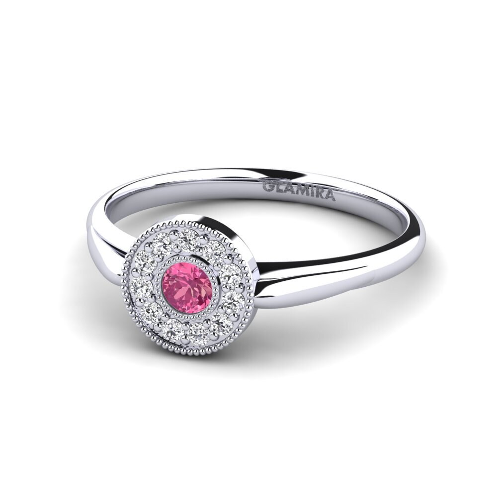 Pink Tourmaline Engagement Ring Jambo