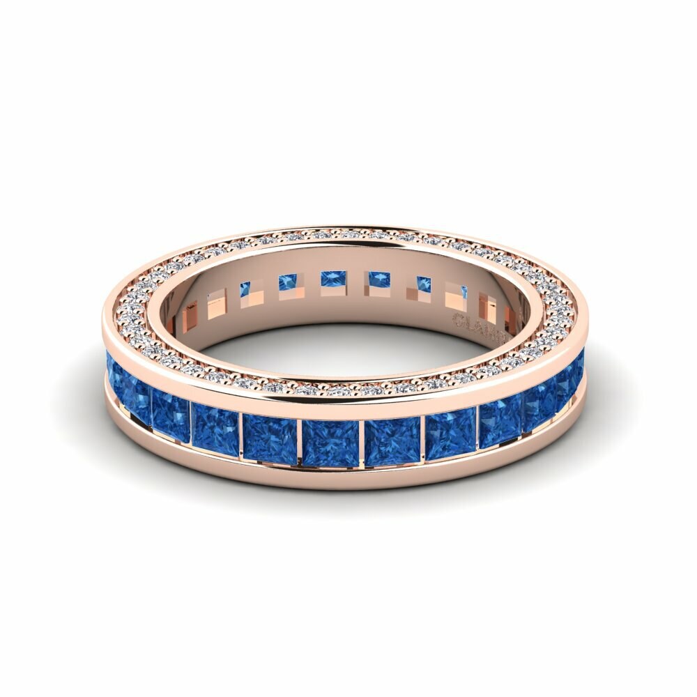 Zircone Bleu Foncé Bague Jamie