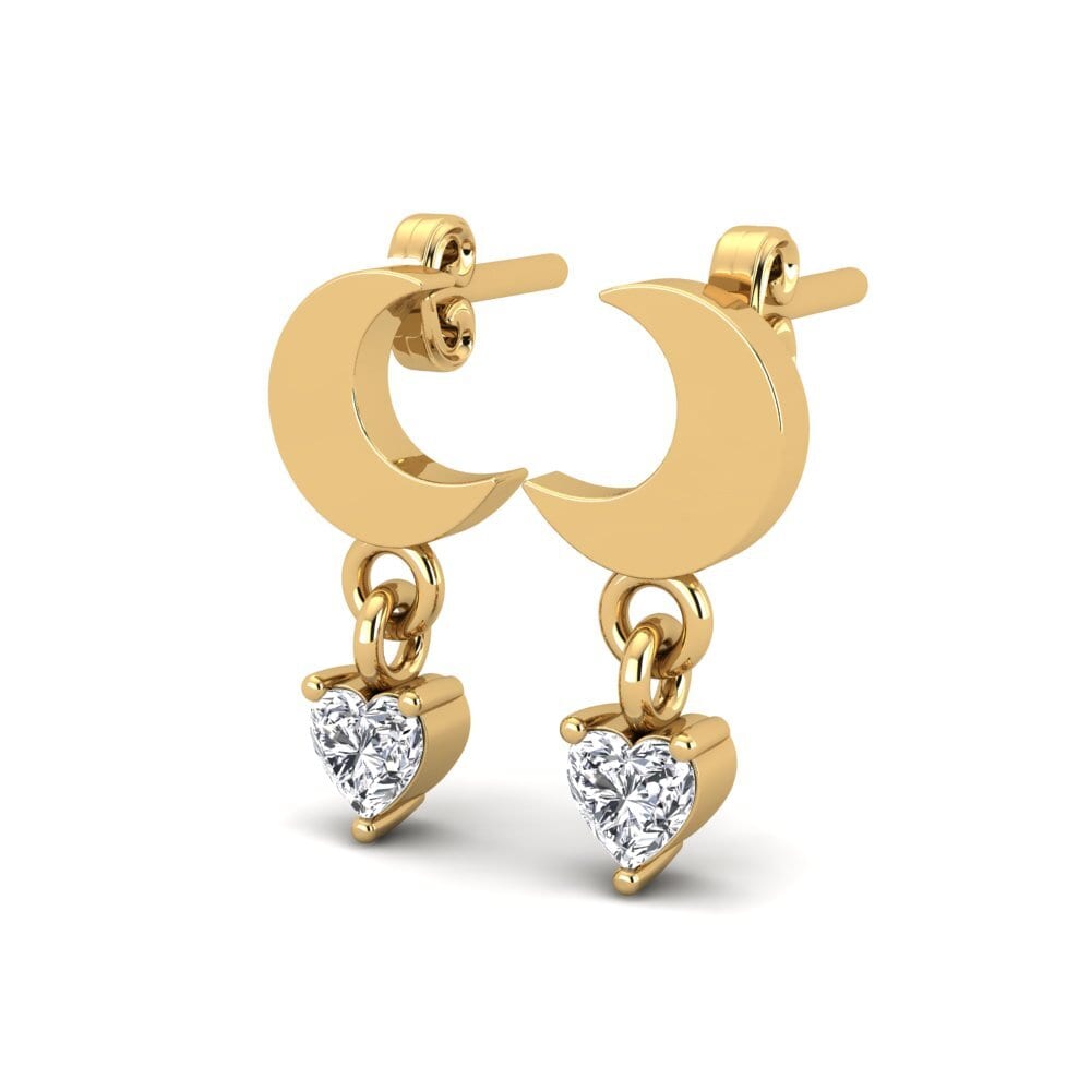 Corazón Diamante Pendiente de mujer Janebelle