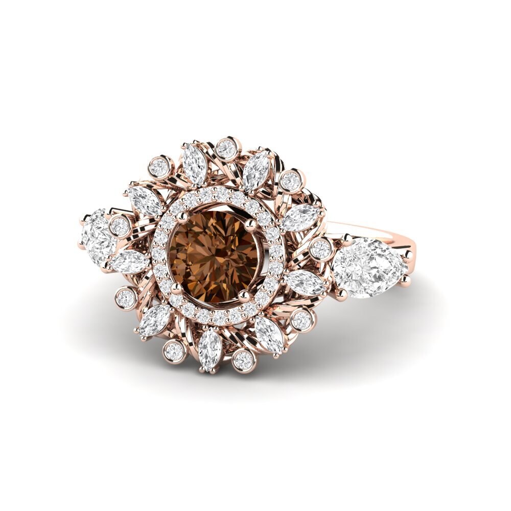 Brown Diamond Engagement Ring Janeiro