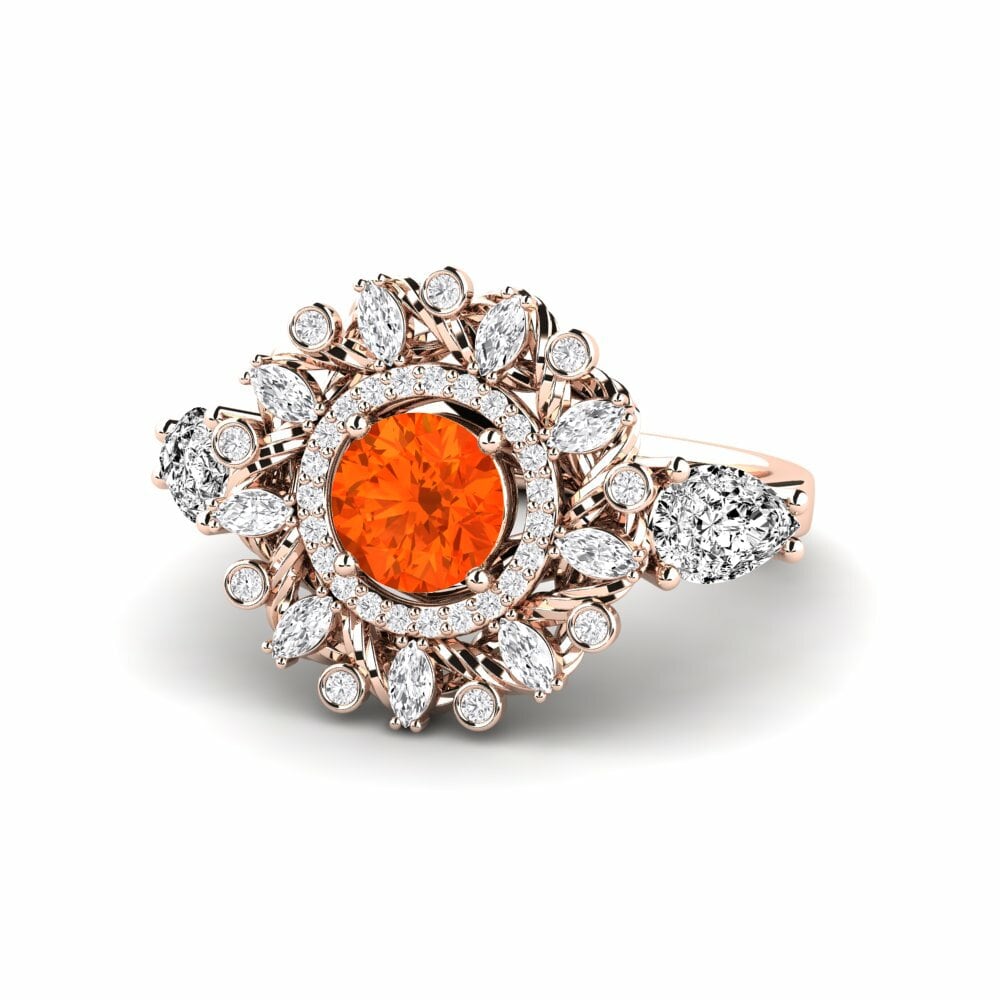 Fire-Opal Engagement Ring Janeiro