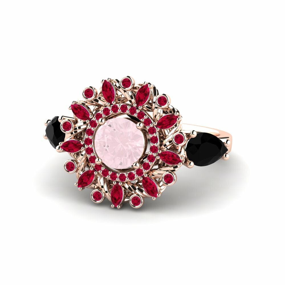 Anillo de compromiso Janeiro Cuarzo rosa