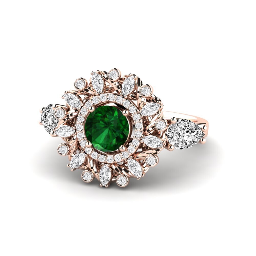 Tsavorite Engagement Ring Janeiro