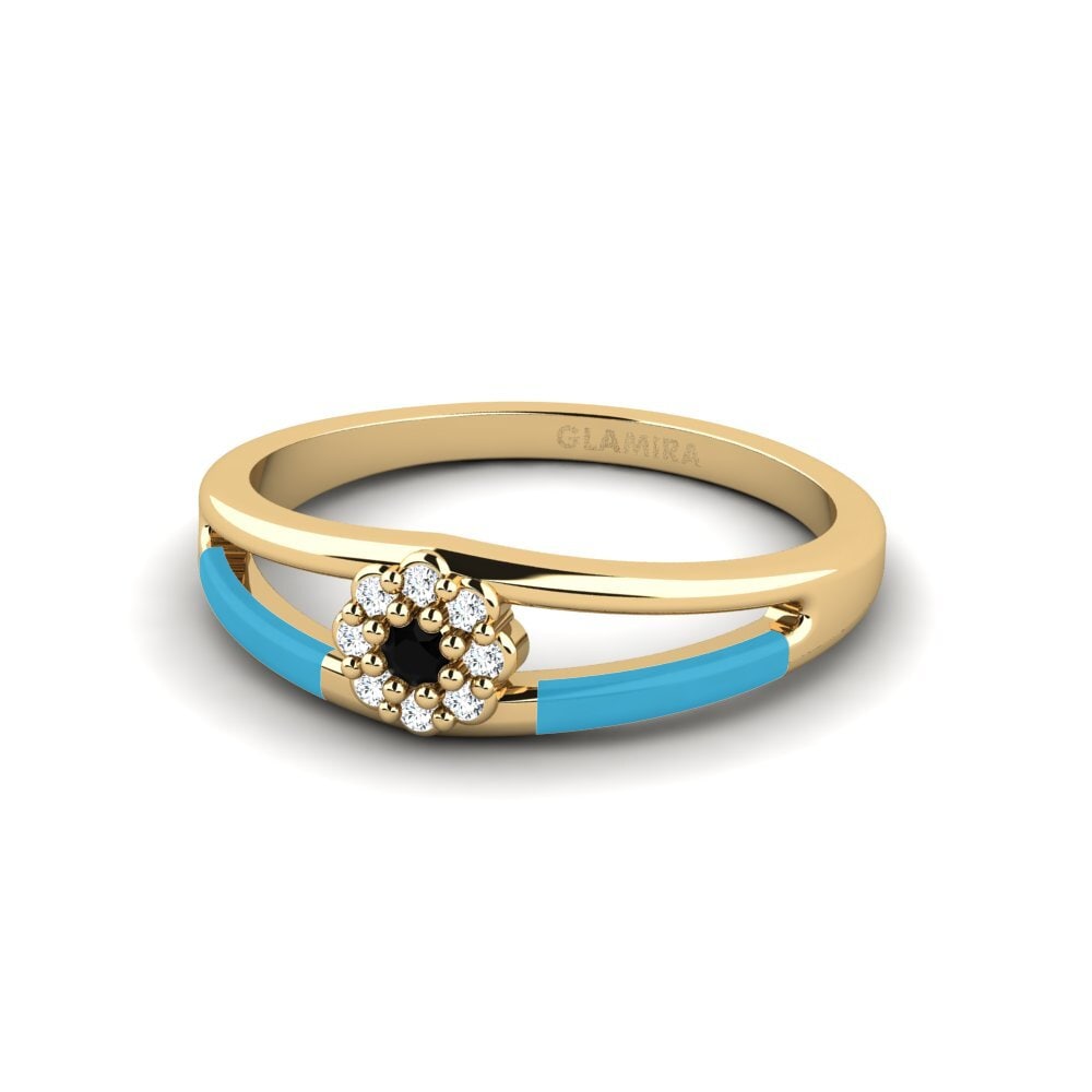 Schwarzer Saphir Ring Jautri
