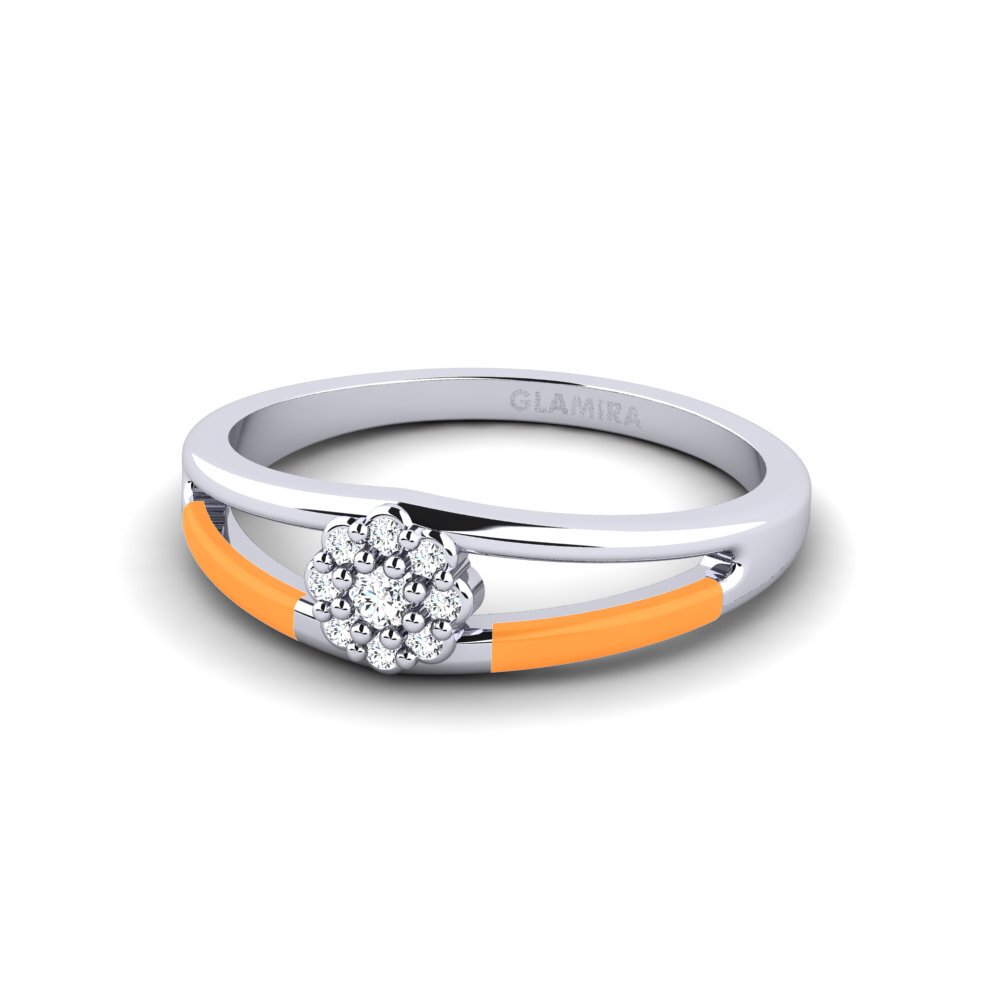 Weiß-Silber Ring Jautri