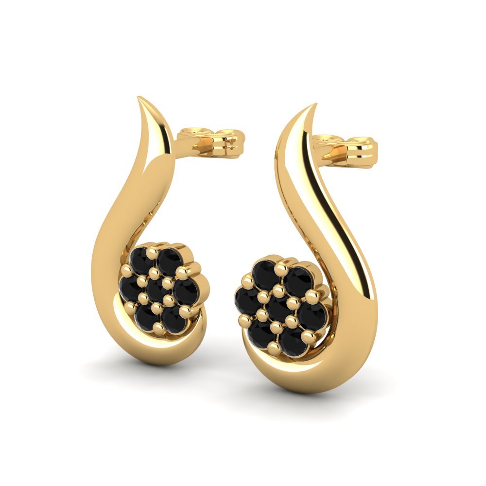 Black Sapphire Women's Earring Javeed