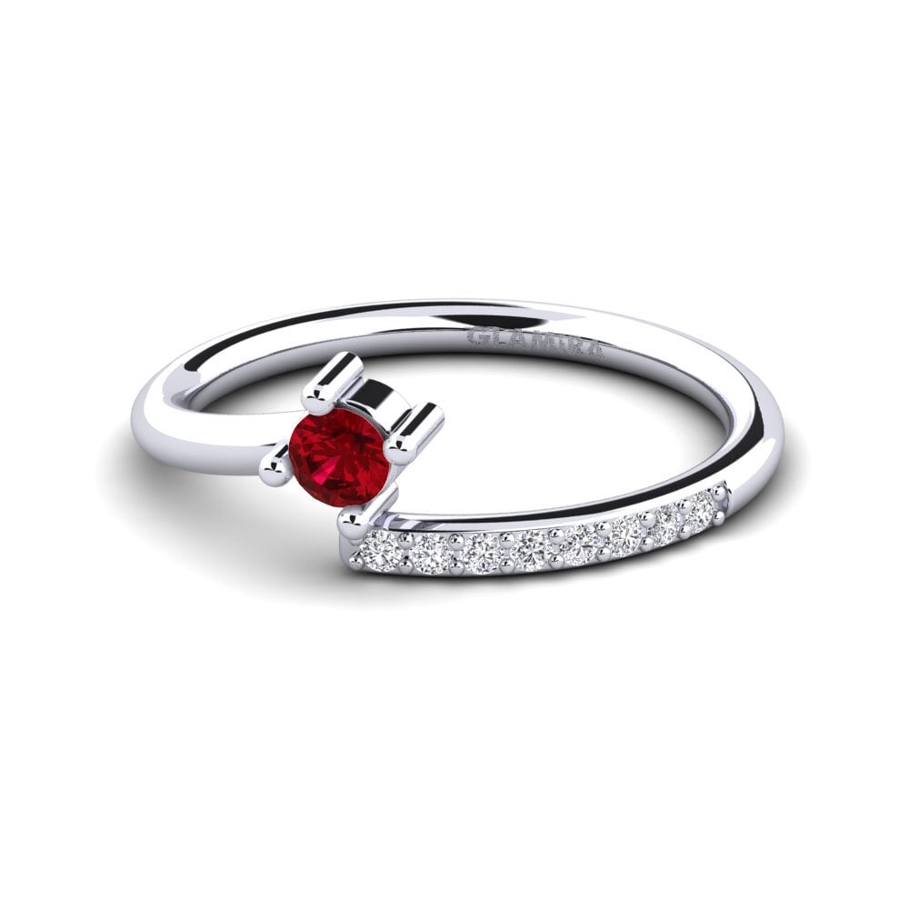 Zircone Rosso Anello Javier