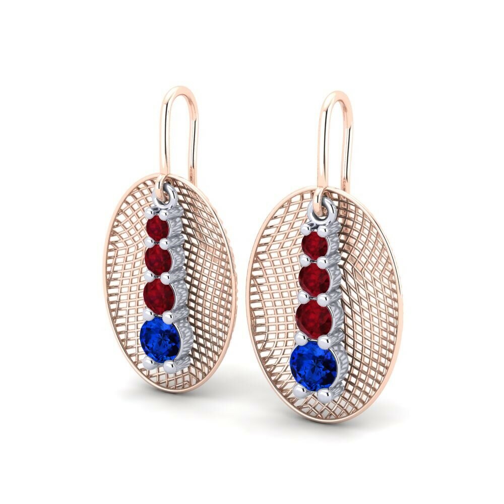 Sapphire (Lab Created) Women's Earring Jeanelle