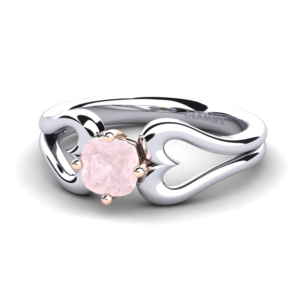 14ct White / Rose Gold Engagement Ring Jeanitta
