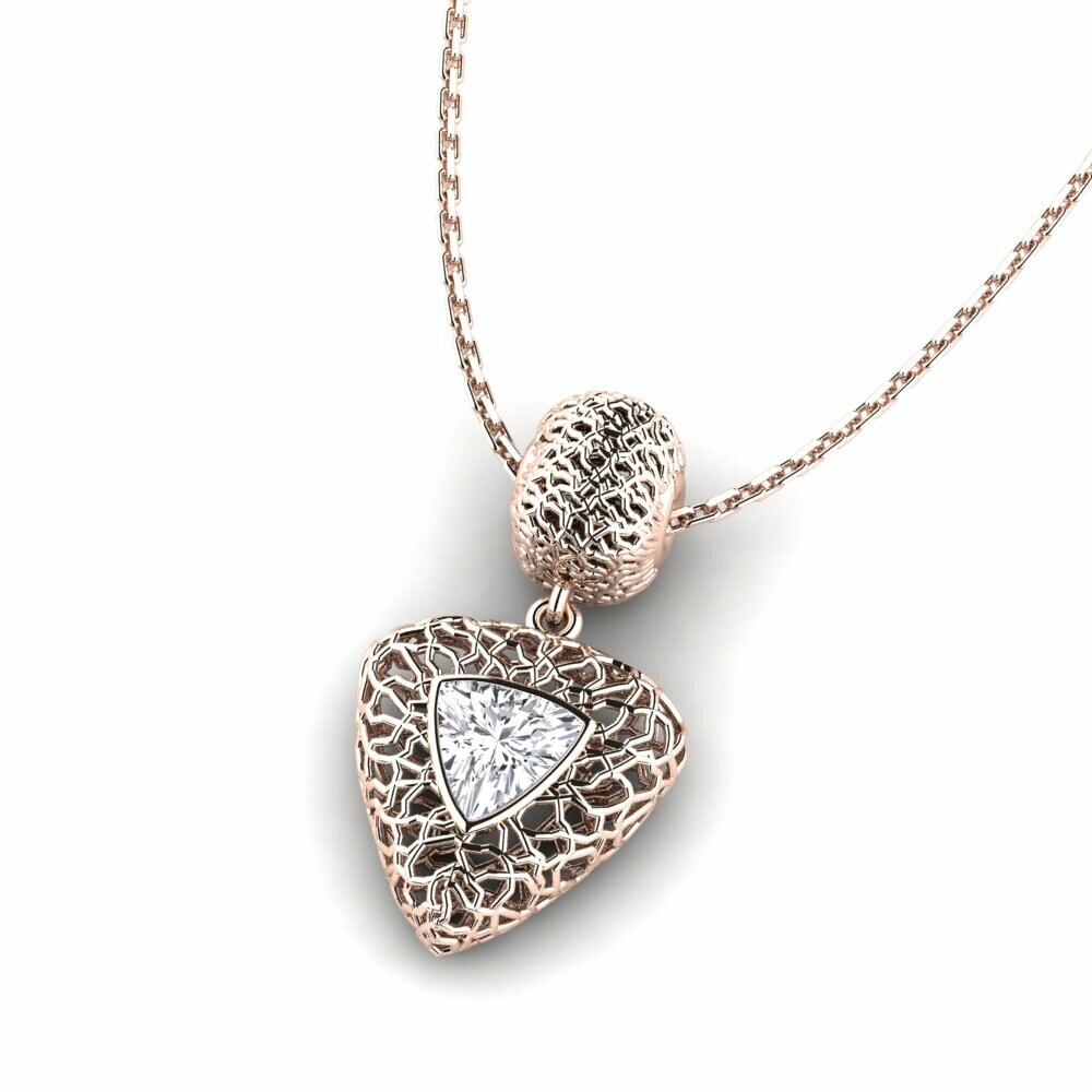18k Oro Rosa Colgante de Mujer Jeanne