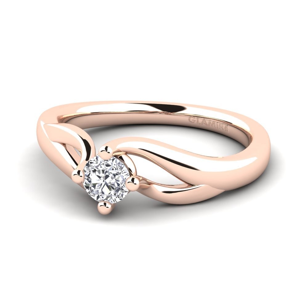 9ct Rose Gold Engagement Ring Jeffrey