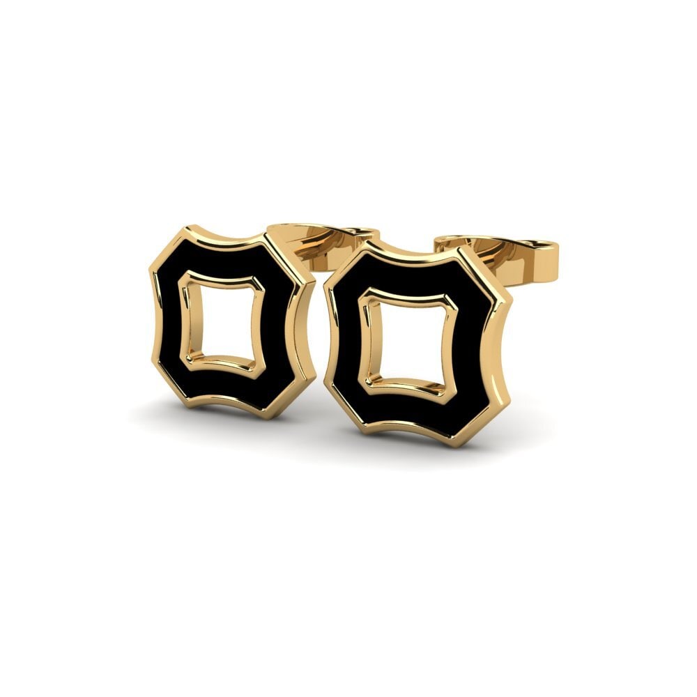 9k Oro Amarillo Pendientes Jehan