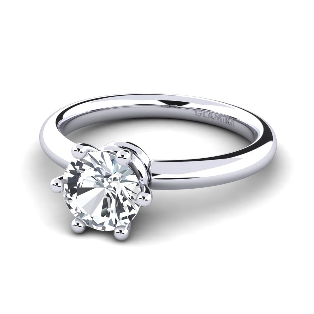 白鋯石 訂婚戒指 Jemma 1.0 crt