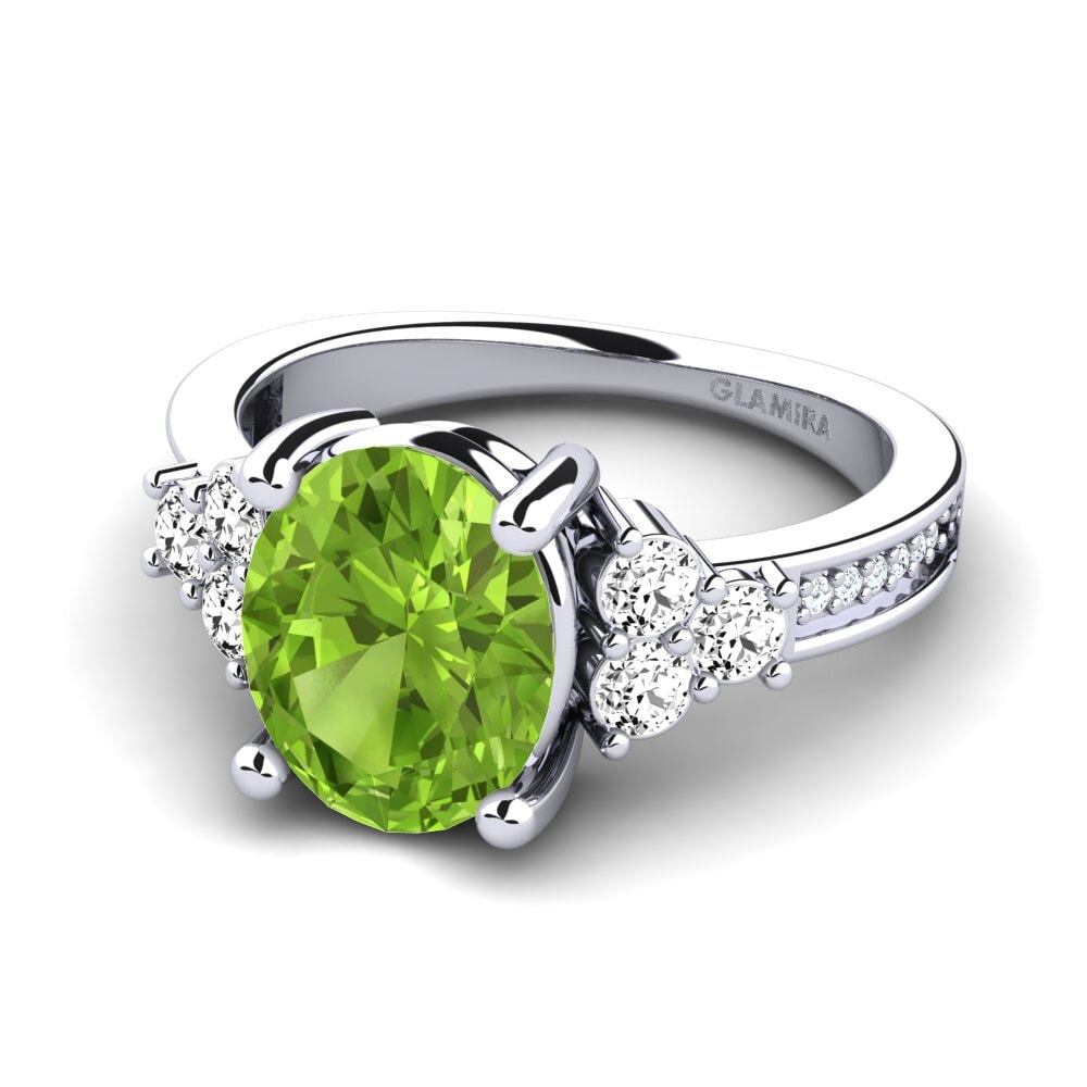 Peridoto Anillo de compromiso Jennivie