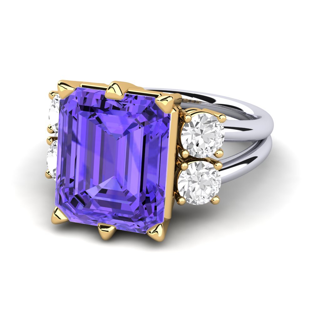18ct White / Yellow Gold Ring Jensine