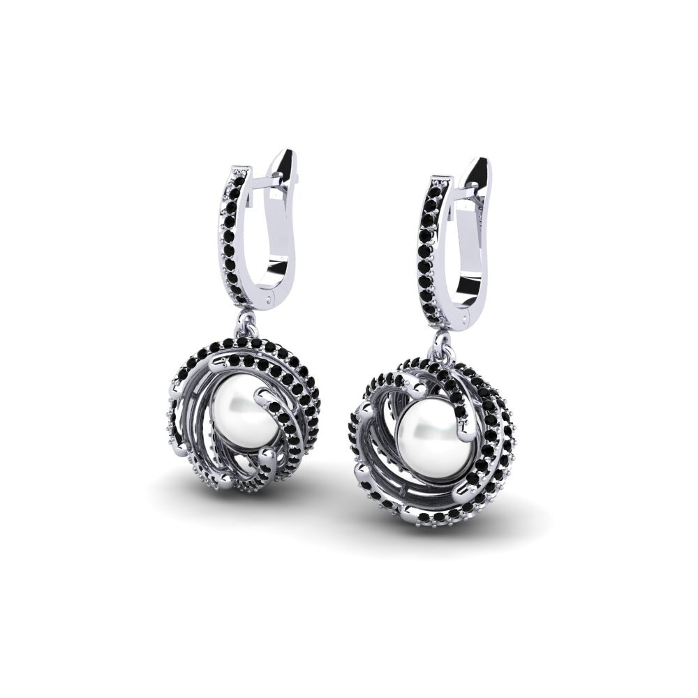 Diamante Negro Pendiente de mujer Jenyl