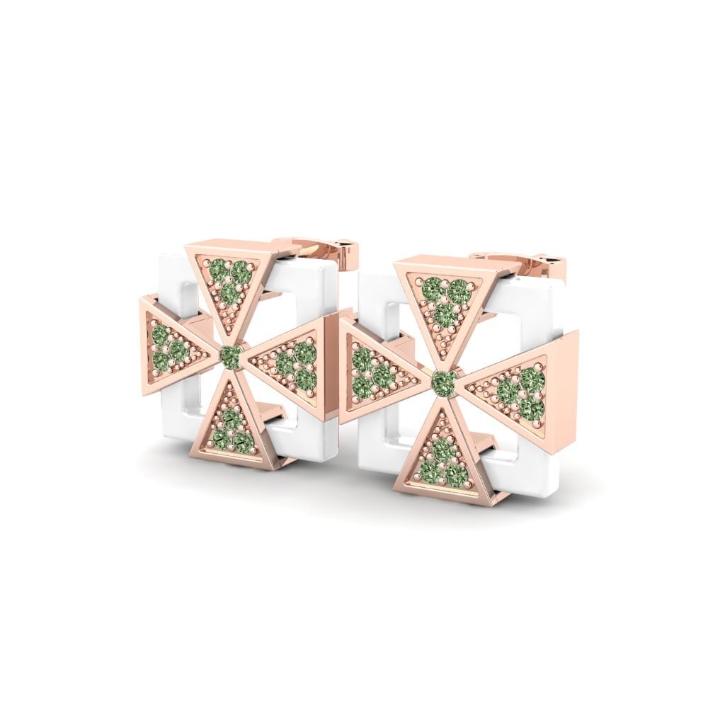 Diamante Verde Pendiente de mujer Jeppson