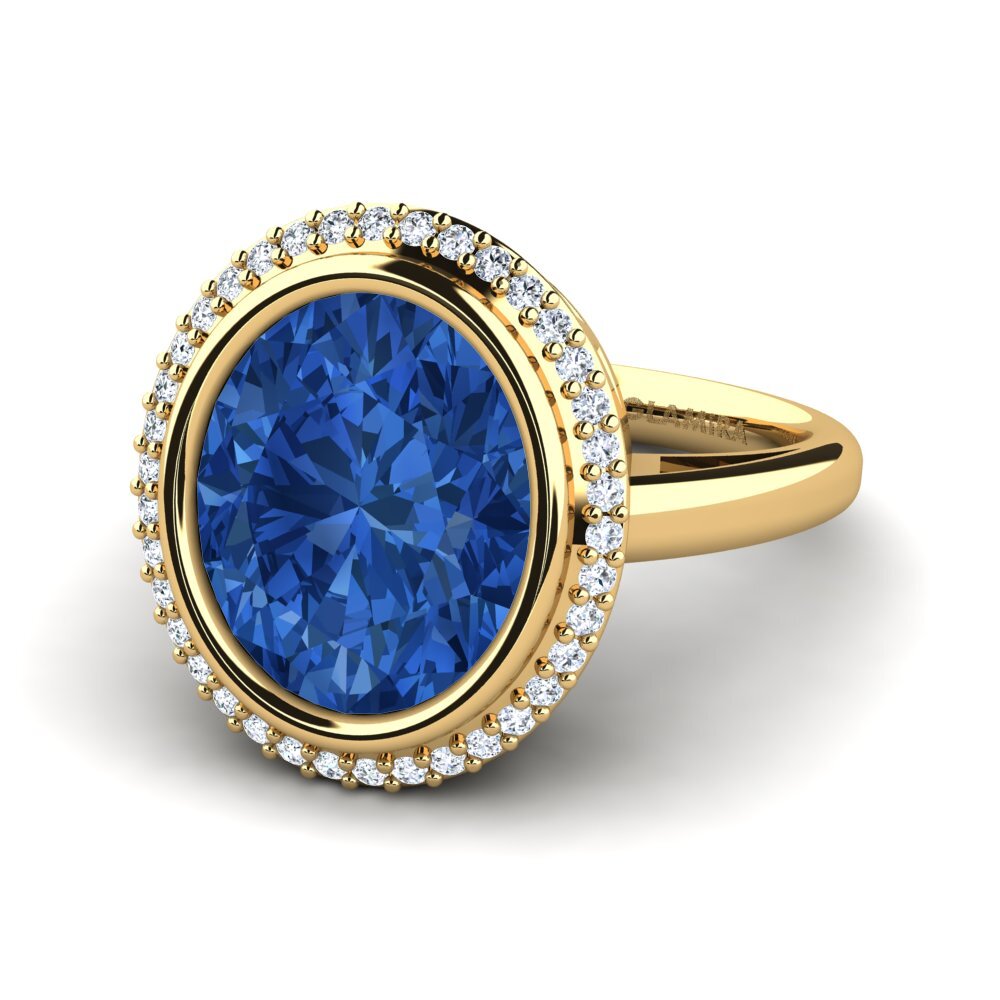 Dark Blue Zirconia Ring Jermelia