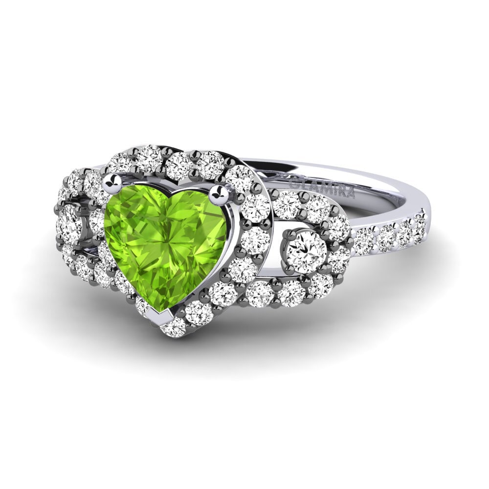 Peridoto Anillo de compromiso Jerri