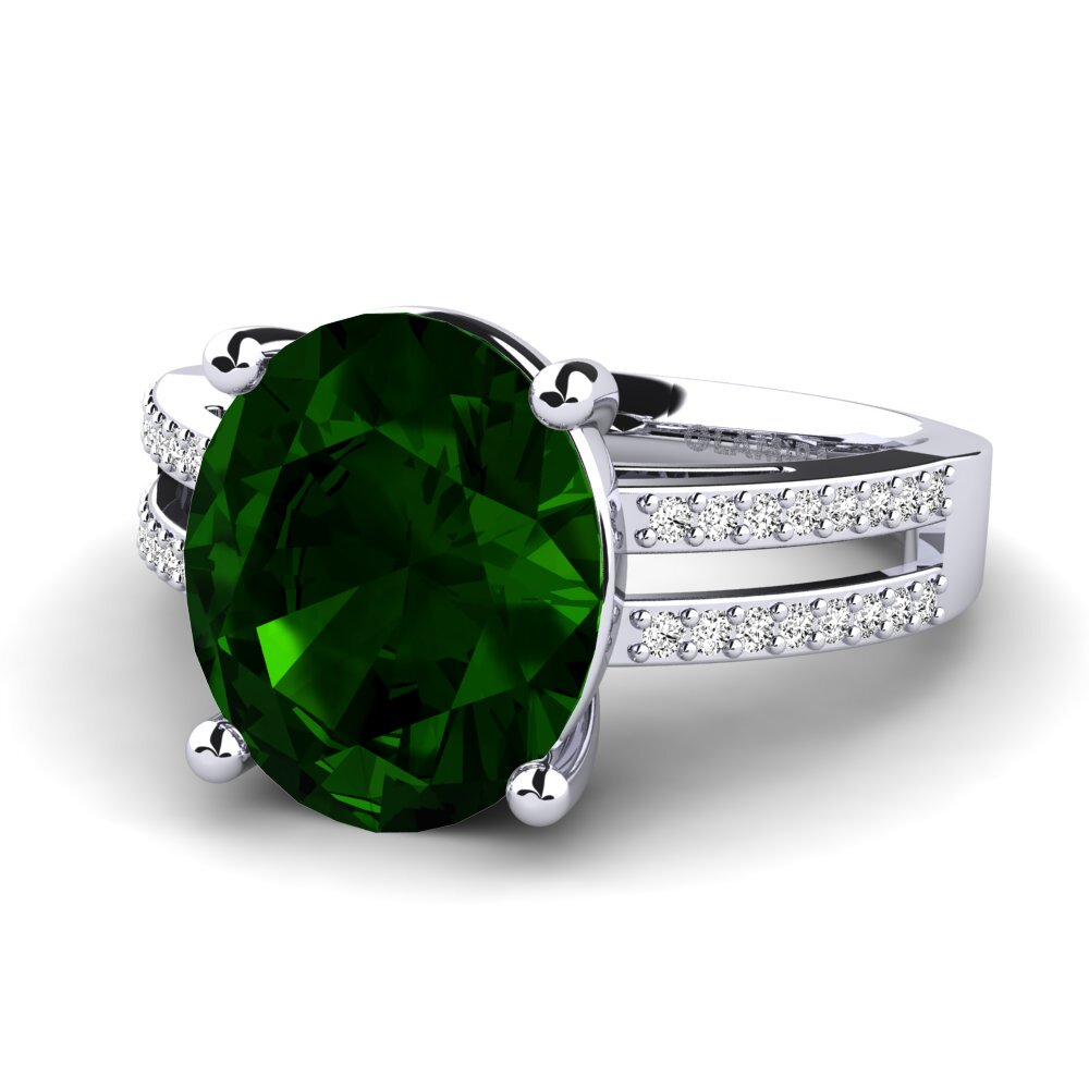 Turmalina verde Anillo Jesimar