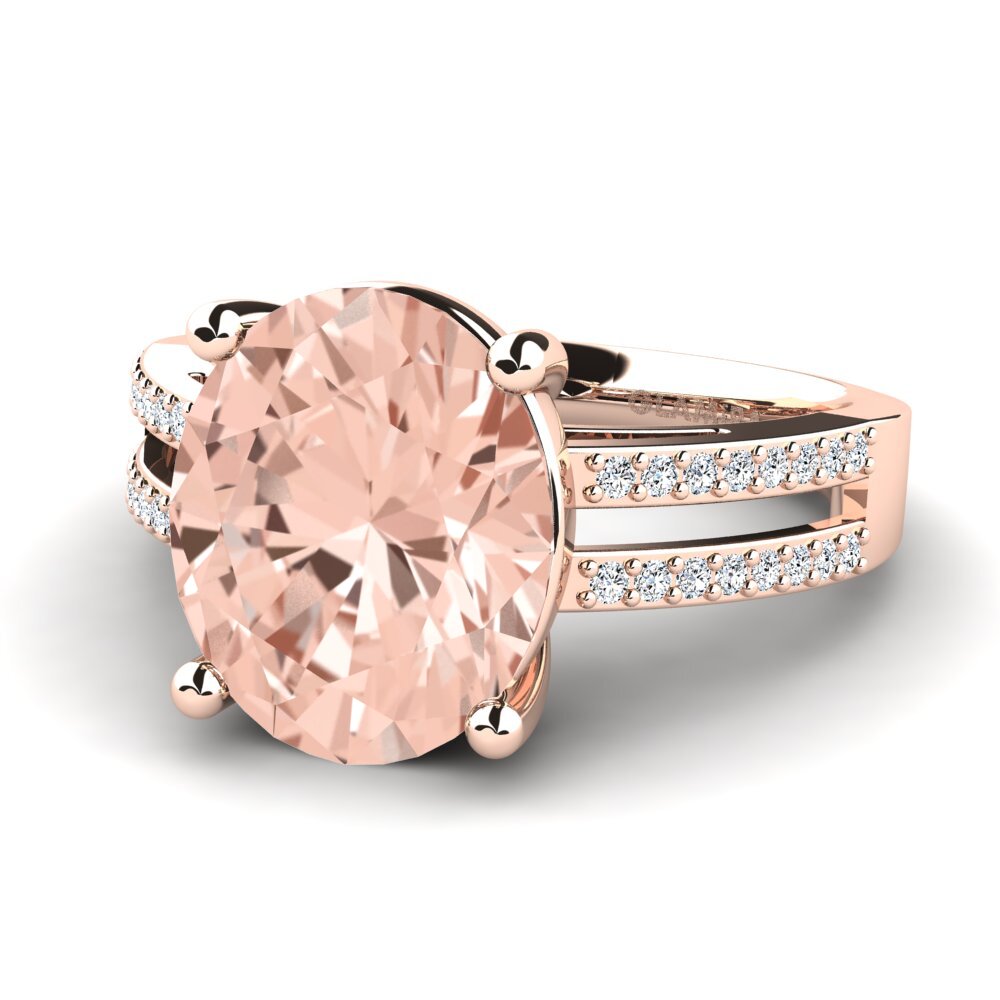 14ct Rose Gold Morganite Ring Jesimar